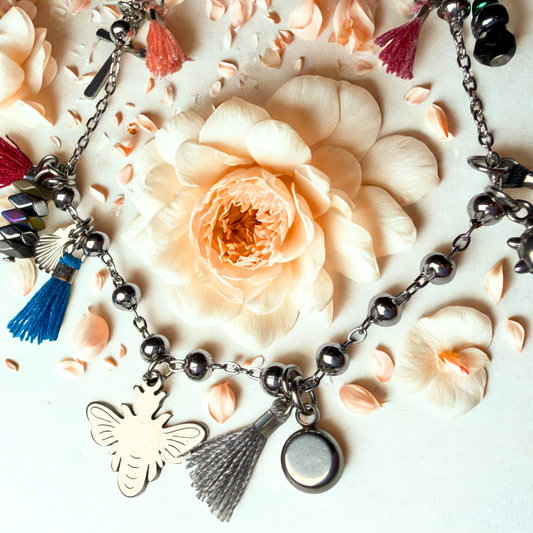 Armband - charms en tossels
