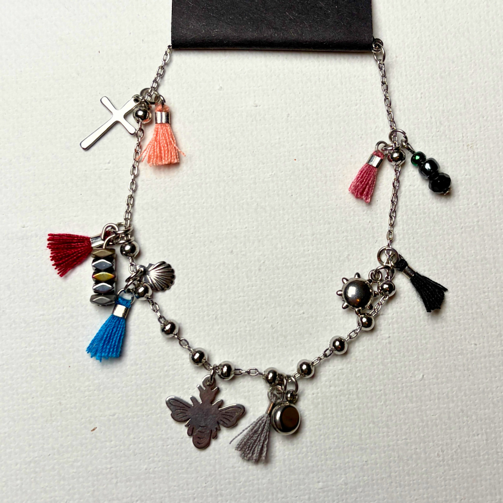 Armband - charms en tossels