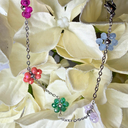 Armband - blomkrale en skakels