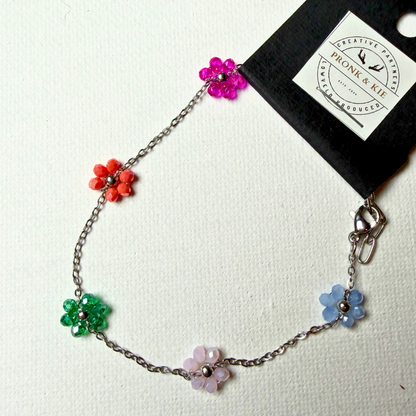 Armband - blomkrale en skakels