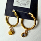 Oorbelle - goudkleur en bling