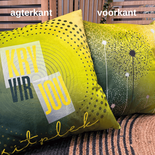 Sitplek kussingsloop - groen