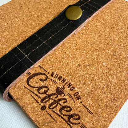 Leer en kurk drupmatjies (coasters)