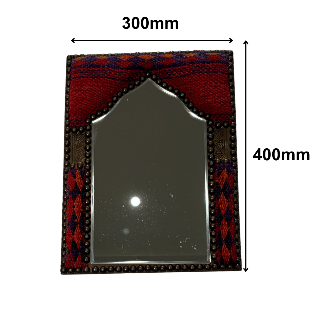 Egiptiese kilim-mat muurspieël