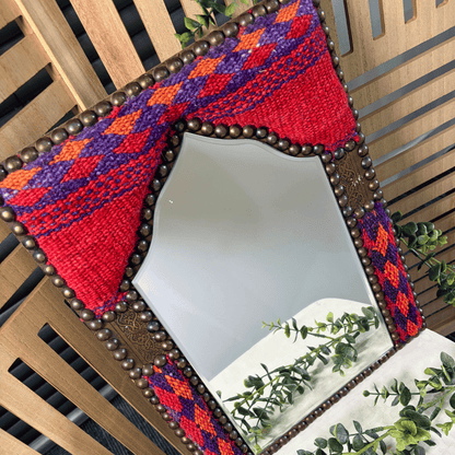 Egiptiese kilim-mat muurspieël