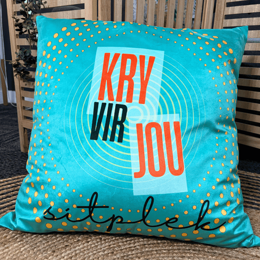 Sitplek kussingsloop - turkoois