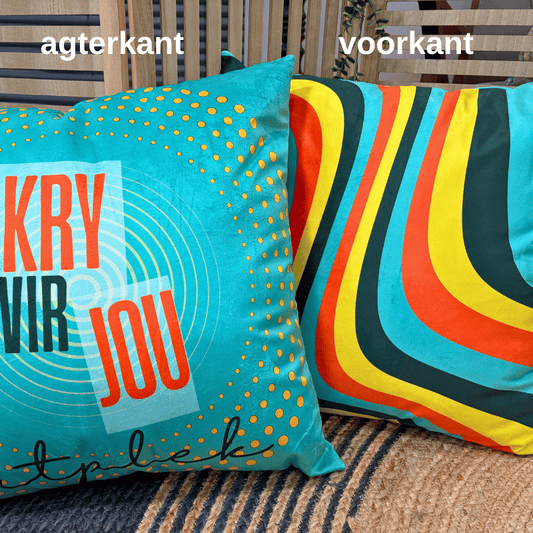 Sitplek kussingsloop - turkoois