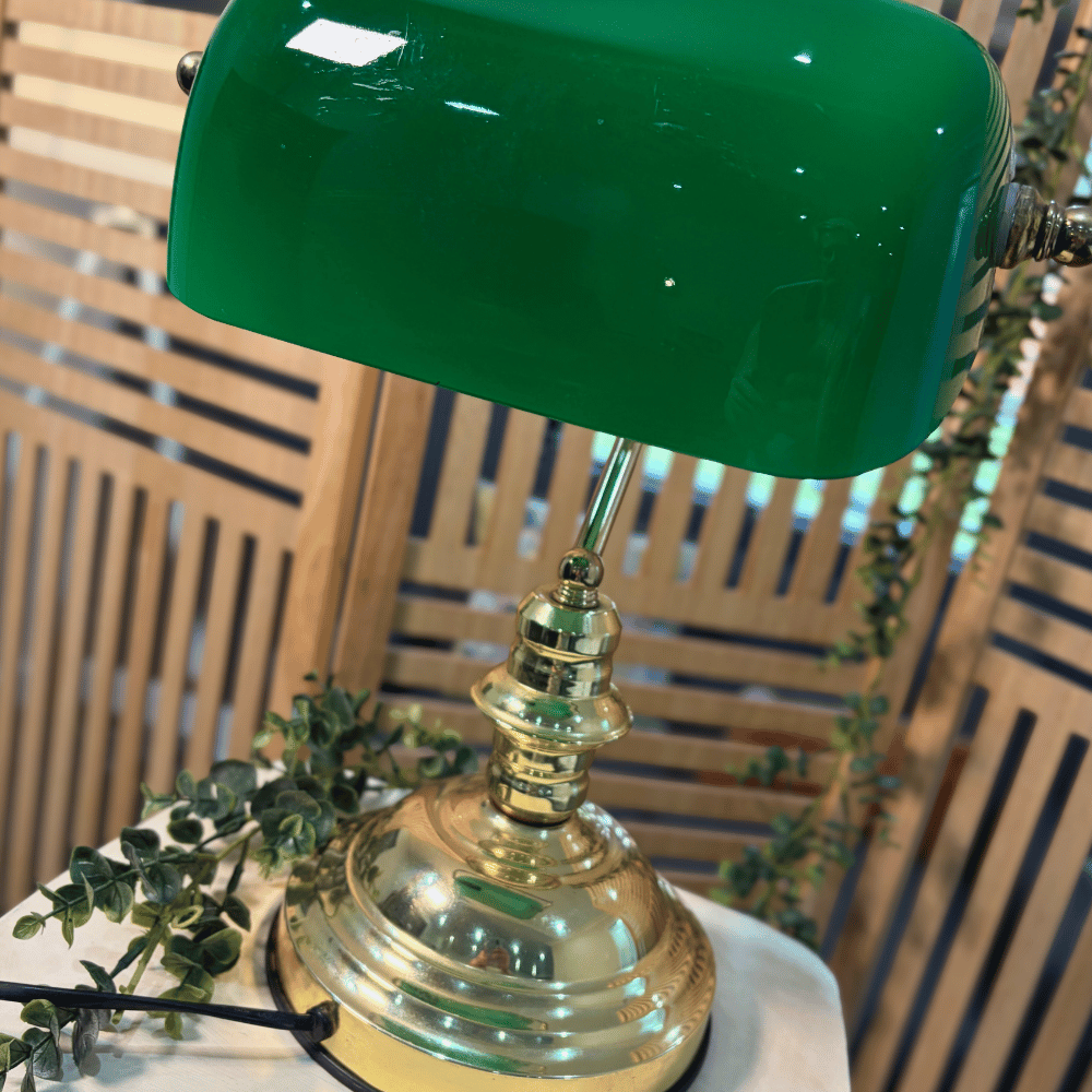 Retro bankierlamp