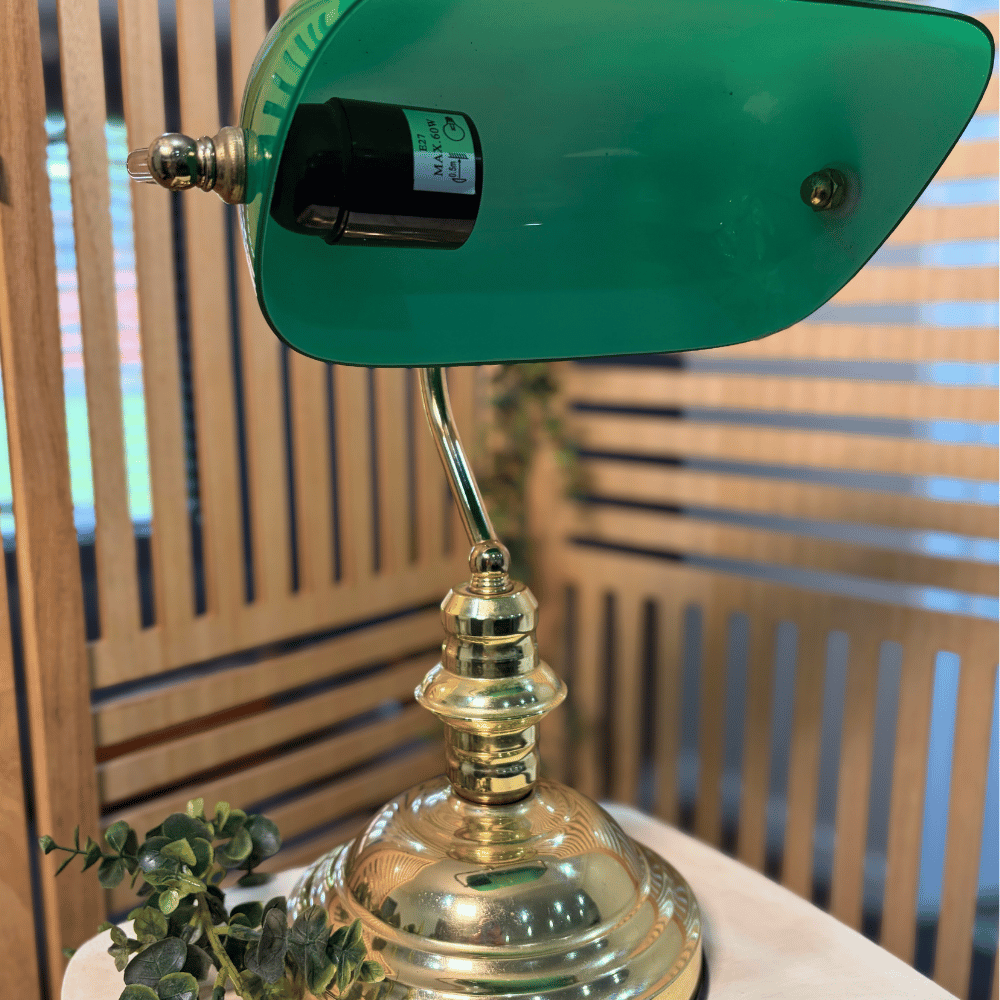 Retro bankierlamp